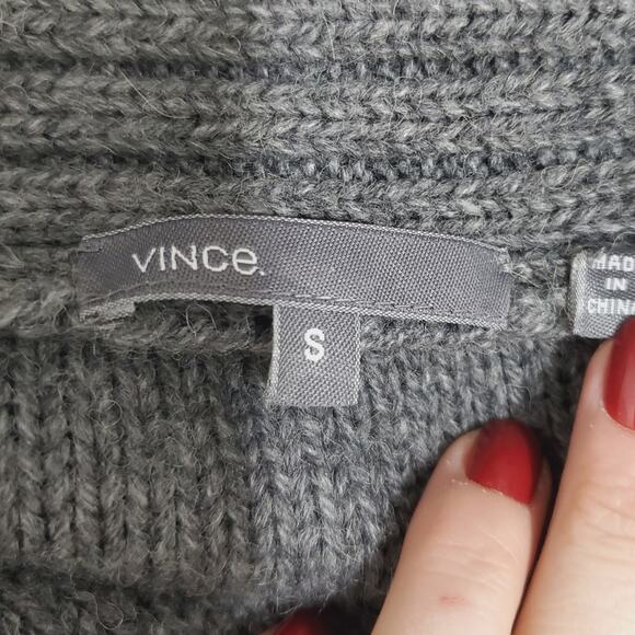 Vince. | Alpaca Wool Blend Heavyweight Warm and Cozy Cardigan - Picture 7 of 12